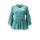Druckbluse m. Spitze, salbei-bedruckt