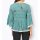 Druckbluse m. Spitze, salbei-bedruckt