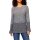 Knit sweater, ecru-navy