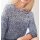 Knit sweater, ecru-navy