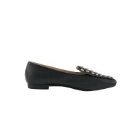 Slipper m. Nieten, schwarz