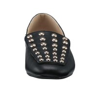 Slipper m. Nieten, schwarz