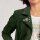 Ziegenvelourslederjacke m. Strass, moos