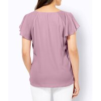 Blouse with embroidery, rosé