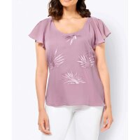 Blouse with embroidery, rosé