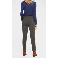 Designer-Bundfalten-Jeans m. Gürtel, kies