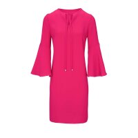 Dress with flounces, pink