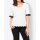 Shirt with lace, white-black