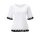 Shirt with lace, white-black