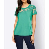Designer-Ausbrenner-Dessin-Shirt, smaragd