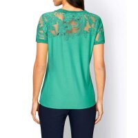 Designer-Ausbrenner-Dessin-Shirt, smaragd
