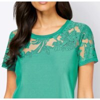 Designer-Ausbrenner-Dessin-Shirt, smaragd