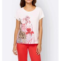 Designer-Druckshirt, ecru-bunt