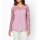 Designer-Shirt m. Spitzeneinsatz, rosé