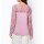 Designer-Shirt m. Spitzeneinsatz, rosé