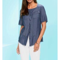 Designer-Jeansbluse, blue-used