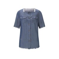 Designer-Jeansbluse, blue-used