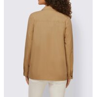 Designer-Jacke m.Häkelspitze, camel-gemustert