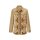 Designer-Jacke m.Häkelspitze, camel-gemustert