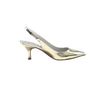 Sling pumps, gold coloured