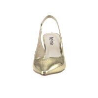 Sling pumps, gold coloured
