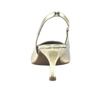Sling pumps, gold coloured