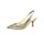 Sling pumps, gold coloured