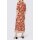 Designer-Druckkleid, papaya-elfenbein