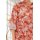 Designer-Druckkleid, papaya-elfenbein