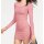 Carmenstrickkleid m. Spitze, rosa