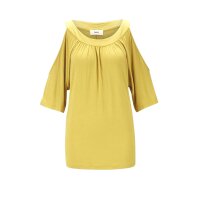 Jersey shirt with cut-outs, yellow