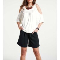 Jerseyshirt m. Cut-Outs, weiß