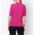 Rib knit sweater with strass, fuchsia