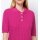 Rib knit sweater with strass, fuchsia