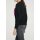 Sweatshirt m. Schluppe, schwarz-pink