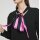Sweatshirt m. Schluppe, schwarz-pink