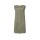 Designer-Leinenkleid m. Makrameespitze, khaki