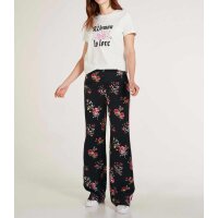 Druckhose, schwarz-bunt