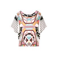 Designer-Sweatpullover m. Grafik-Print, bunt