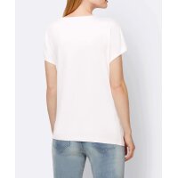 Shirt with lacing, ecru