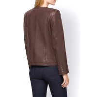 Designer-Lammnappalederjacke, schoko