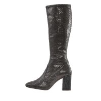Nappa leather boots, black