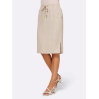 Linen skirt, beige