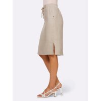 Linen skirt, beige