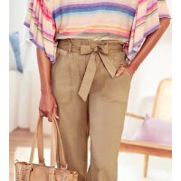 Designer-Stretchhose m.Gürtel, camel