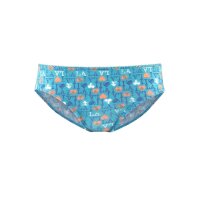 Marken-Kinder-Slip-Set, blau-weiß