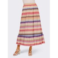 Jersey skirt, colourful striped