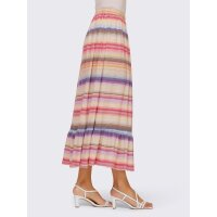 Designer-Jerseyrock, bunt-gestreift