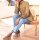 Designer-Schößchenjacke m. Stickerei, camel