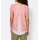 Print blouse in A-line, coral-ecru